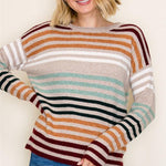 Taylor Taupe Multicolor Sweater - The Nines