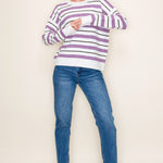 Sadie Striped Pullover - 2 Colors! - The Nines