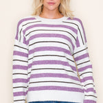Sadie Striped Pullover - 2 Colors! - The Nines