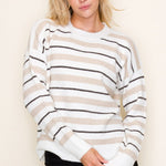 Sadie Striped Pullover - 2 Colors! - The Nines