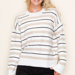 Sadie Striped Pullover - 2 Colors! - The Nines