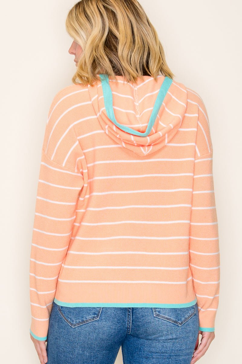 Somerset Striped Hooded Pullover - 2 Colors! - The Nines