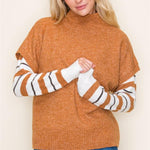 Mariah Mock Neck Sweater Vest - 2 Colors! - The Nines