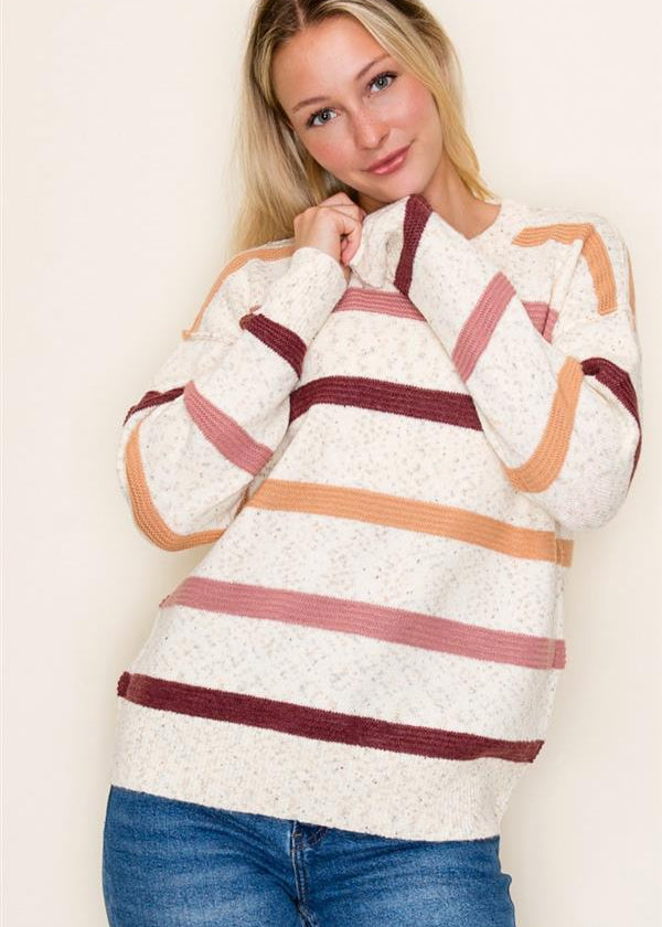 Striped Confetti Sweaters - 2 colors! - The Nines