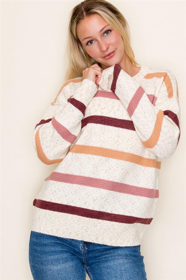 Striped Confetti Sweaters - 2 colors! - The Nines