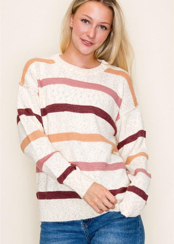Striped Confetti Sweaters - 2 colors! - The Nines