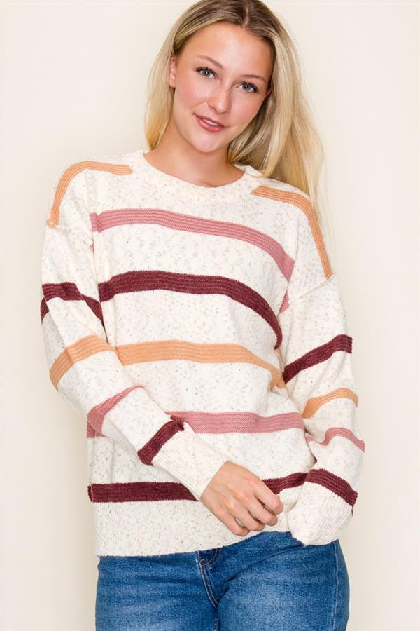 Striped Confetti Sweaters - 2 colors! - The Nines