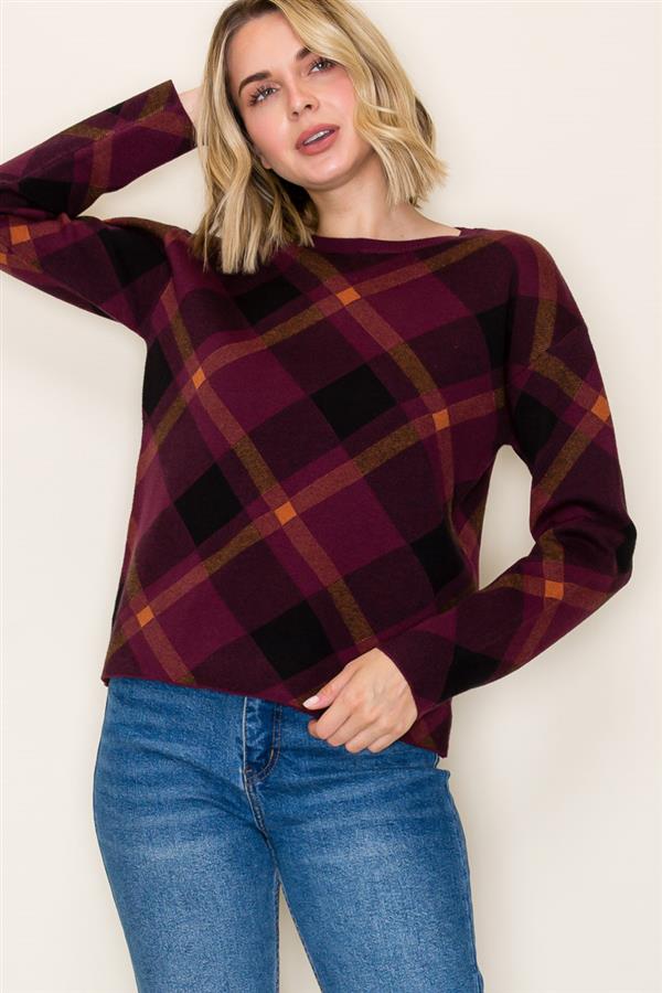Plaid Sweater - 3 colors! - The Nines