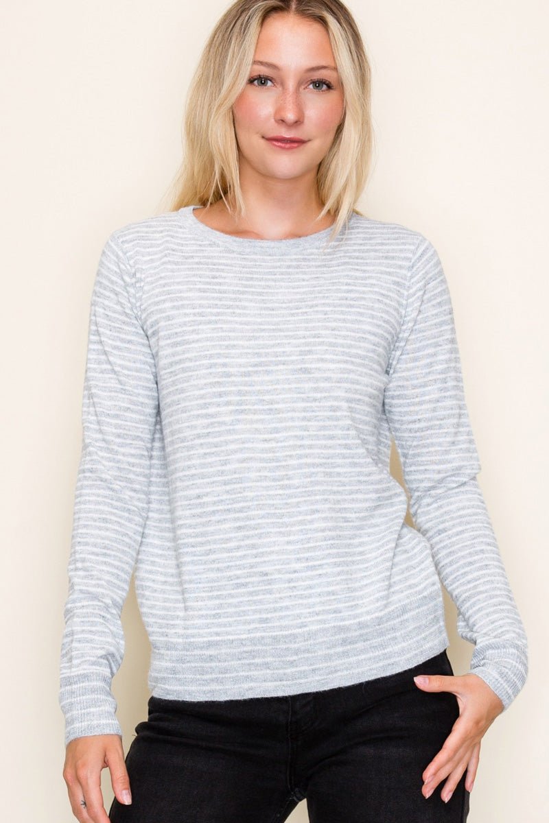 Lightweight Pinstriped Pullover - 2 Colors! - The Nines