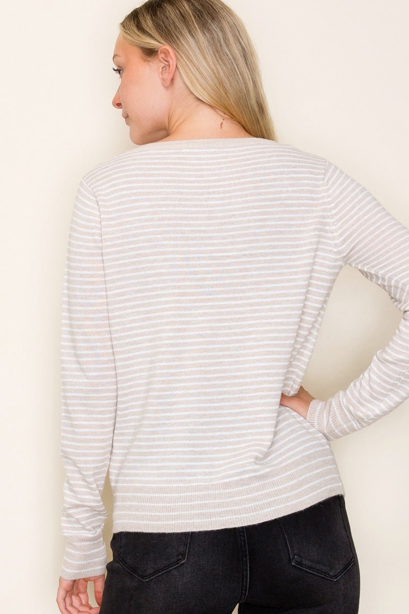 Lightweight Pinstriped Pullover - 2 Colors! - The Nines