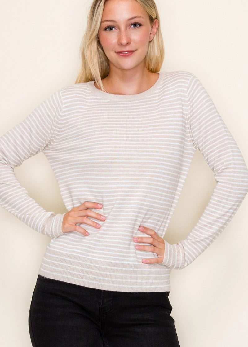 Lightweight Pinstriped Pullover - 2 Colors! - The Nines