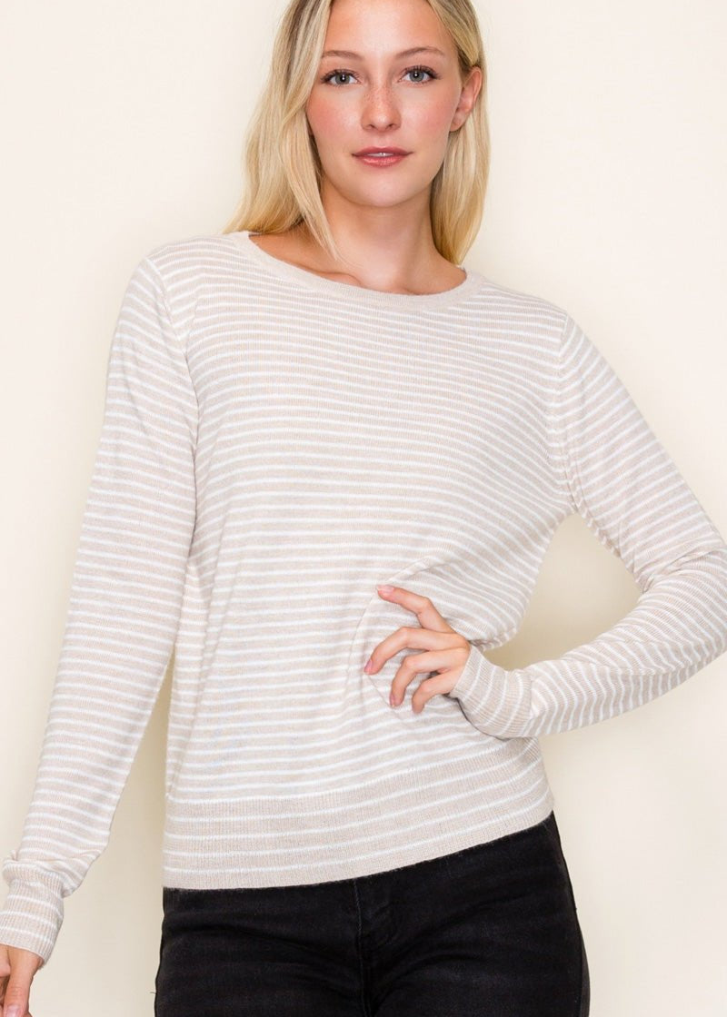 Lightweight Pinstriped Pullover - 2 Colors! - The Nines