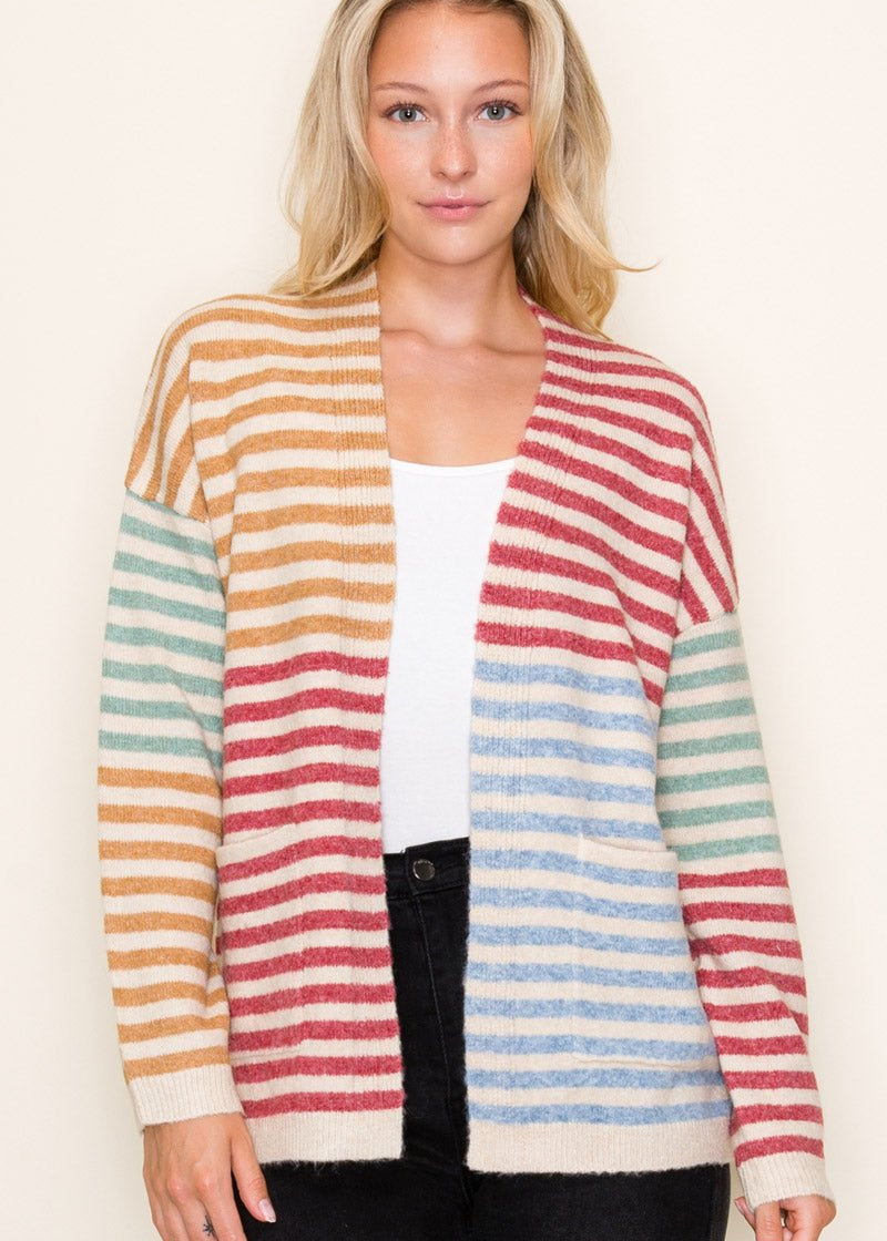 Sophia Striped Cardigan - 2 colors! - The Nines