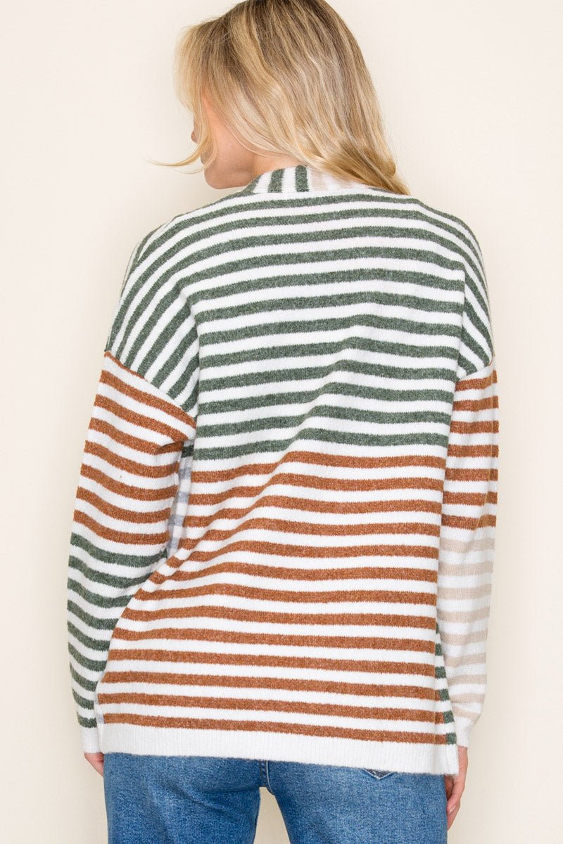 Sophia Striped Cardigan - 2 colors! - The Nines