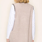 Blanket Stitch Tunic Sweater Vest - 2 Colors! - The Nines