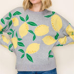 Heather Gray Lemon Pullover - The Nines