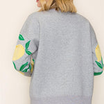 Heather Gray Lemon Pullover - The Nines