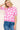 Lovely Pink Short Sleeve Heart Sweater