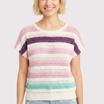 Crochet Pink & Purple Top - The Nines