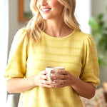Lightweight Short Sleeve Sweater Tops - 3 Colors! - The Nines