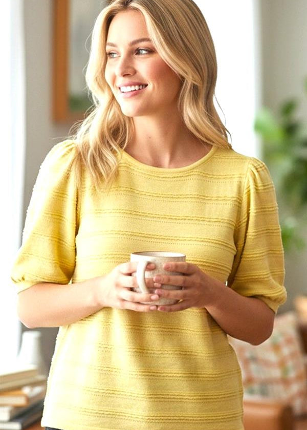 Lightweight Short Sleeve Sweater Tops - 3 Colors! - The Nines