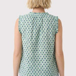 Ruffle Geo Print Top - 2 Colors! - The Nines