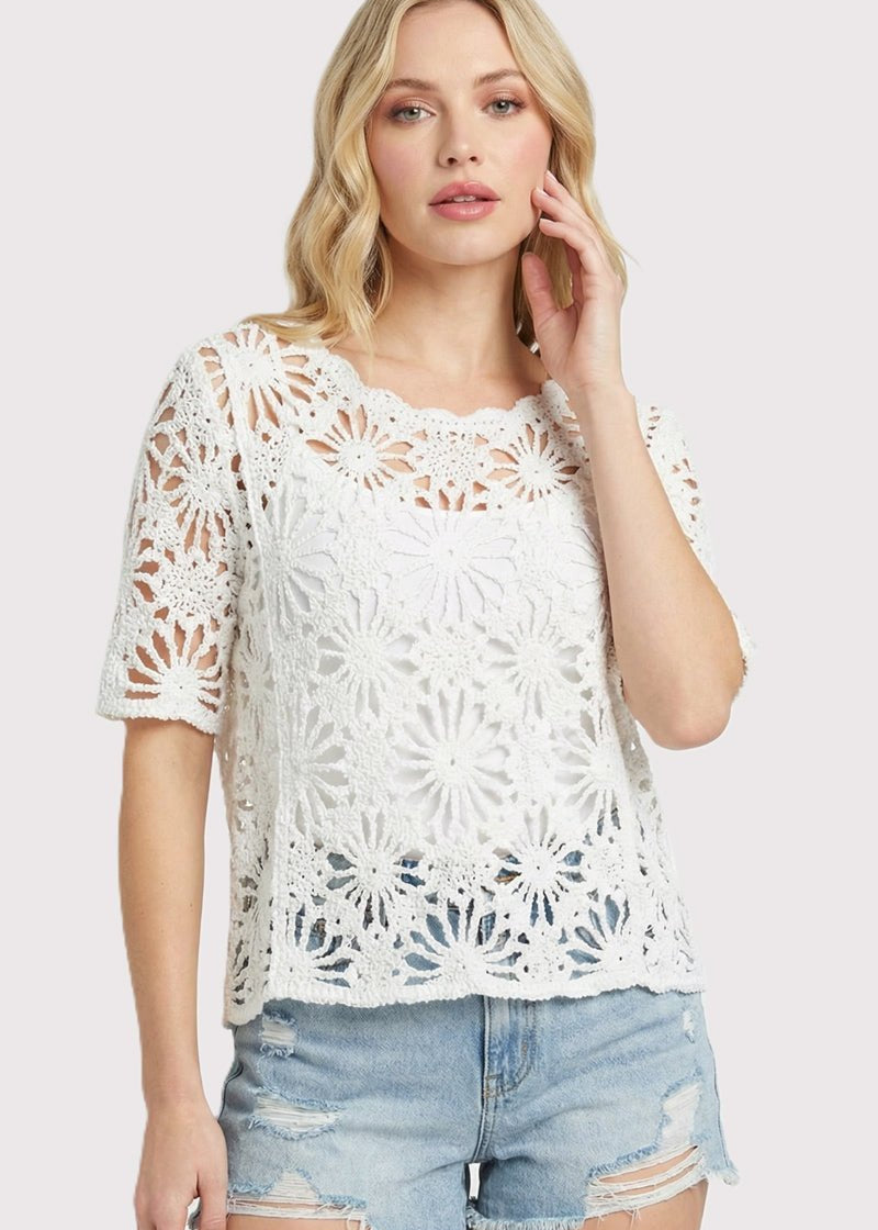 Caroline Crochet Top - 2 Colors! - The Nines