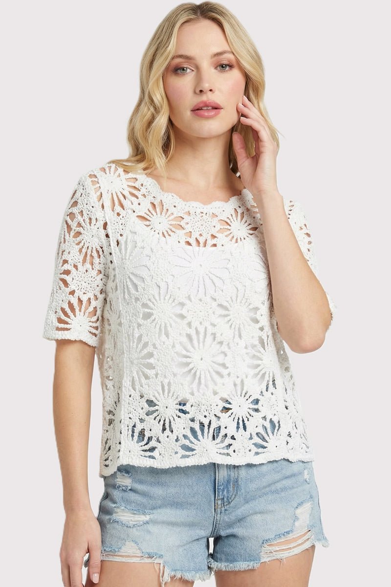 Caroline Crochet Top - 2 Colors! - The Nines