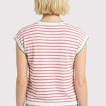 Pink & Green Knit Striped Top - The Nines