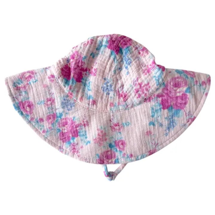 Muslin Wide Brim Sunhat - Garden Secrets - The Nines