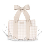 Case - Mate Latte Gingham Bow Jelly Tote - The Nines