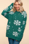 Snow Angel Hunter Green Sweater