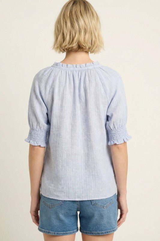 Ready For Sunshine Smocked Sleeve Tops - 2 Colors! - The Nines