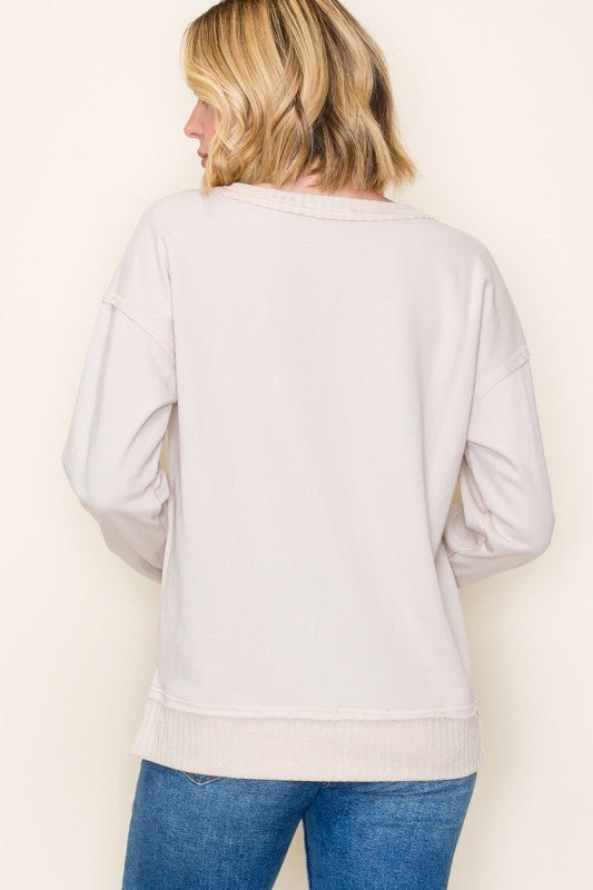 Ribbed Contrast Top - 3 colors! - The Nines
