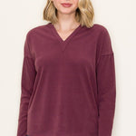 Buttery Soft V - neck Pullover - 2 Colors! - The Nines