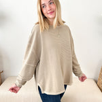 Exposed Seam Long Sleeve Top - The Nines