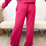 Brushed Hacci Wide Leg Lounge Pants - The Nines