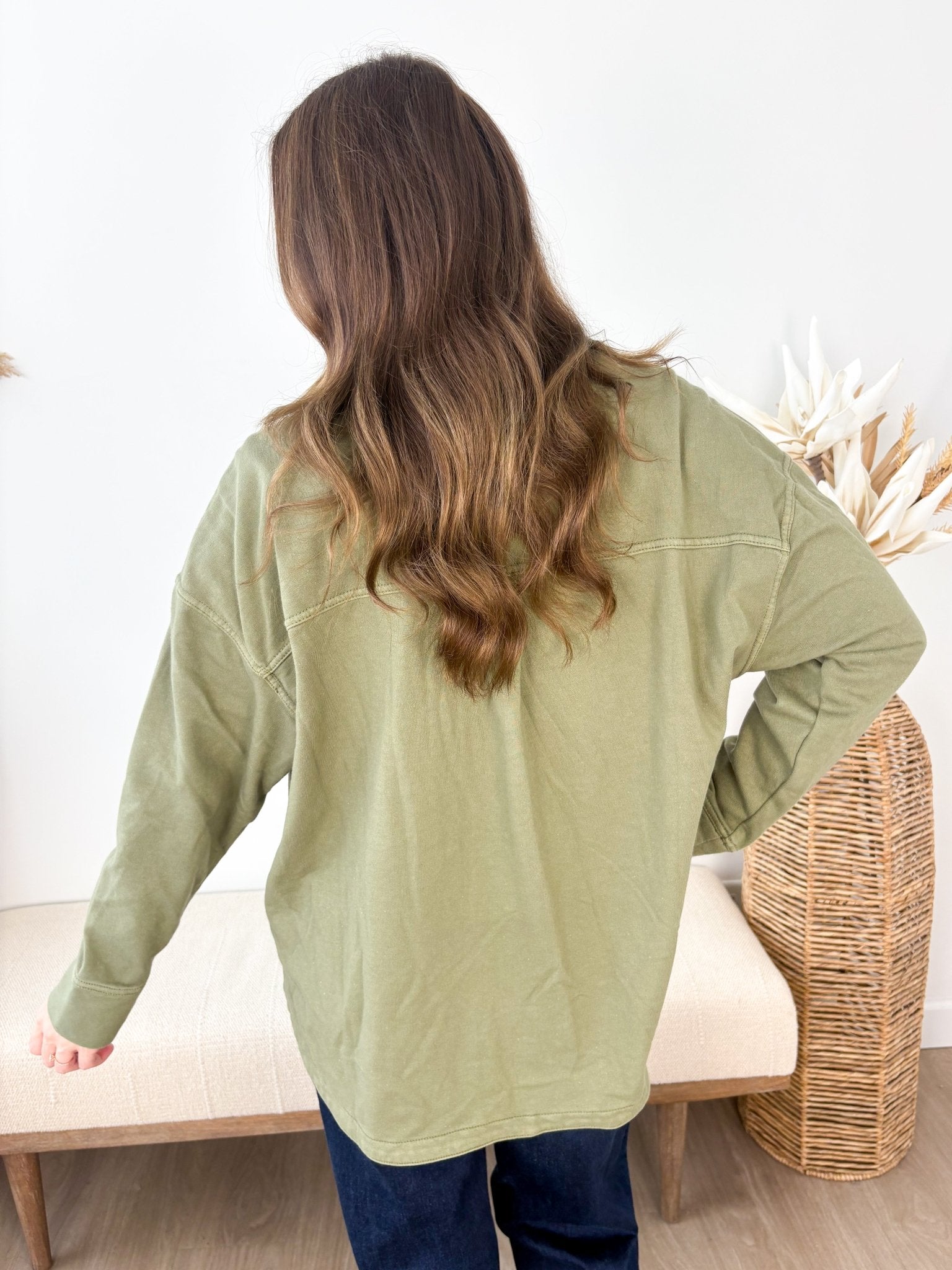 Soft Washed Denim Shacket - 4 colors! - The Nines