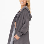 Mono B Soft Hooded Pocket Cardigan - The Nines