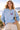 Light Blue Butterfly Embroidered Sweatshirt