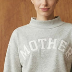 "Mother" Embroidered Mock Neck Sweatshirt - The Nines