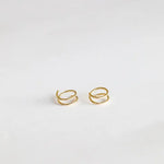 Minimalist Spiral Gold Earrings - The Nines