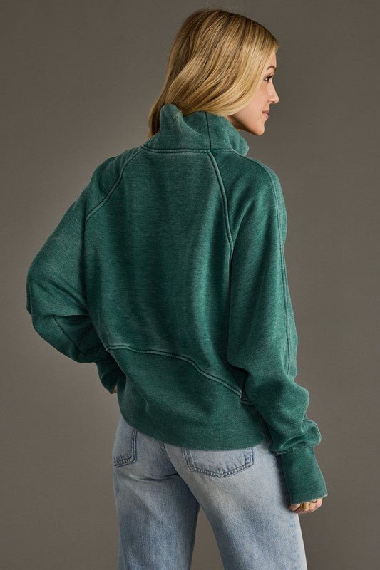 Kiera Quarter Zip Sweatshirt - 3 Colors! - The Nines