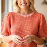 April Short Sleeve Sweater Top - 2 Color! - The Nines