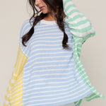 Multicolor Beachy Hi Low Sweater - The Nines
