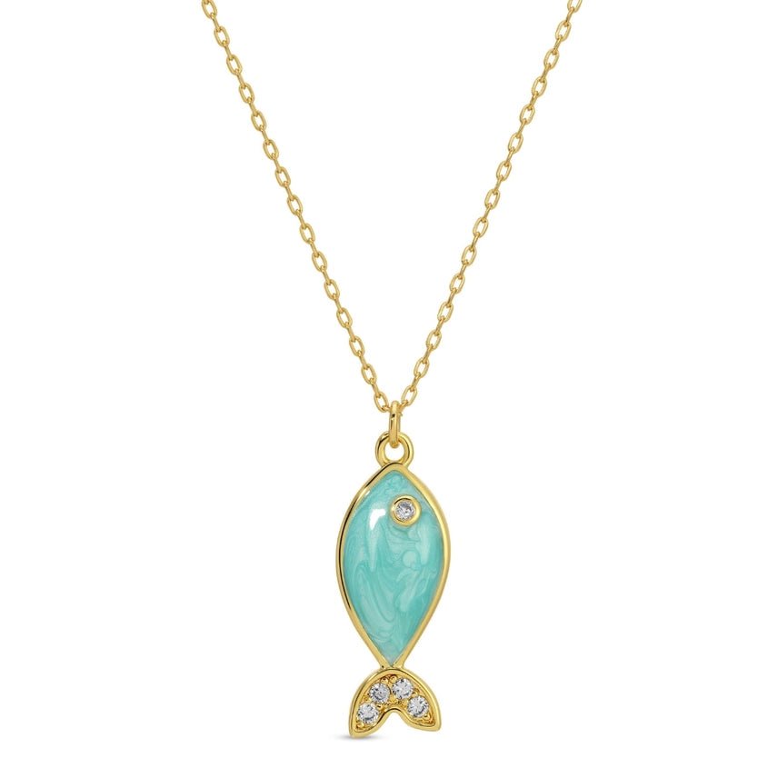 Fish Pendant Necklace - The Nines