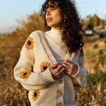 Sunflower Embroidered Cardigan - The Nines