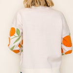 Cream Orange Pullover - The Nines