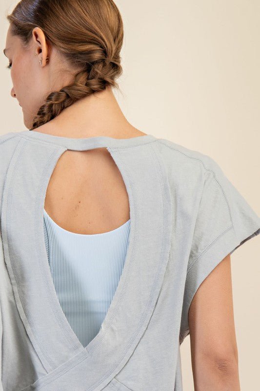 Cotton Open Back Short Sleeve - 3 Colors! - The Nines
