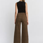 Mica Leopard Wide Leg Jean - The Nines
